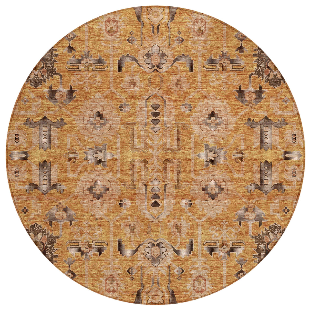 Machine Washable Indoor/ Outdoor Chantille Boho Traditional Rug