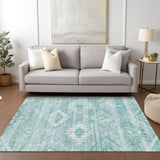 Machine Washable Indoor/ Outdoor Chantille Boho Tribal Rug