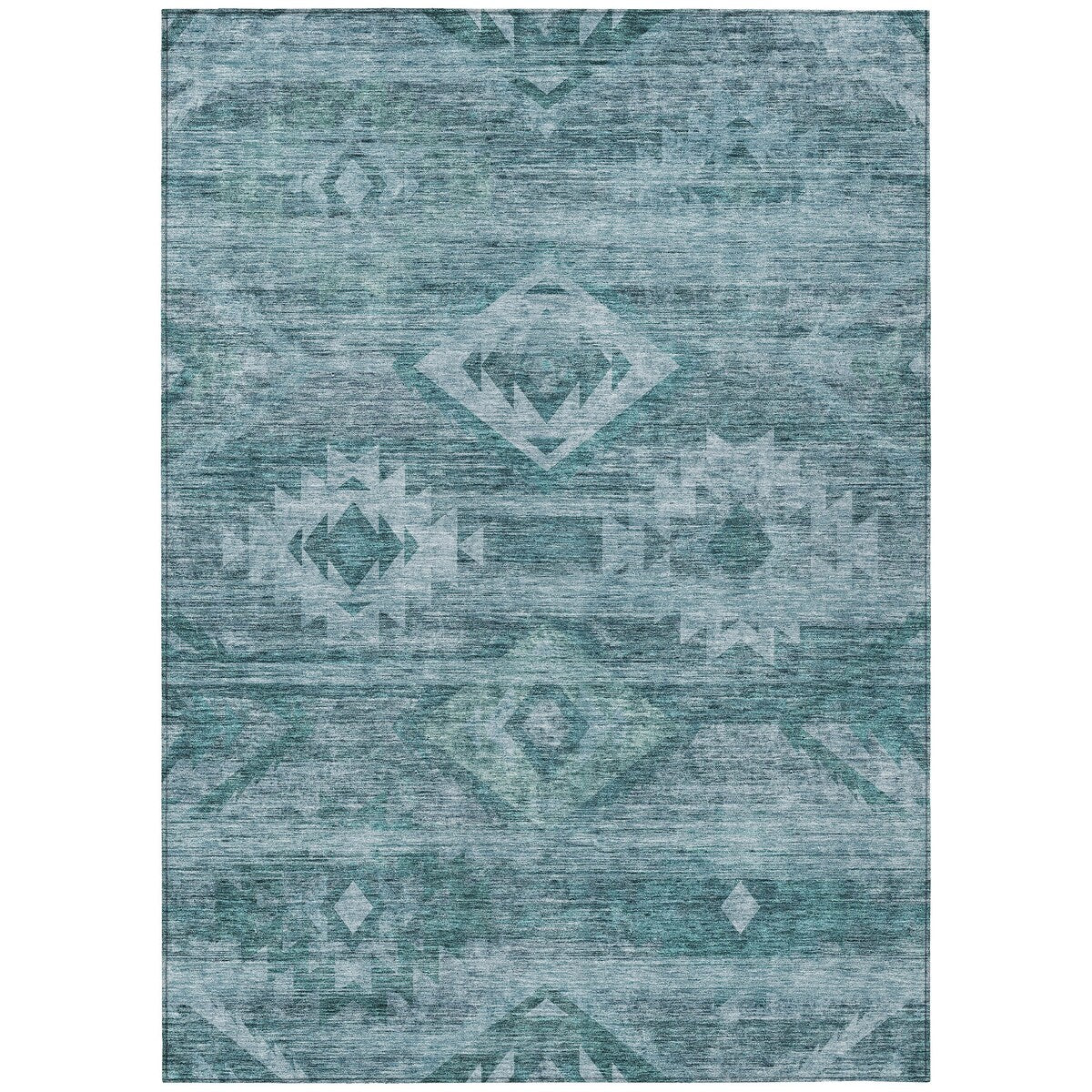 Machine Washable Indoor/ Outdoor Chantille Boho Tribal Rug