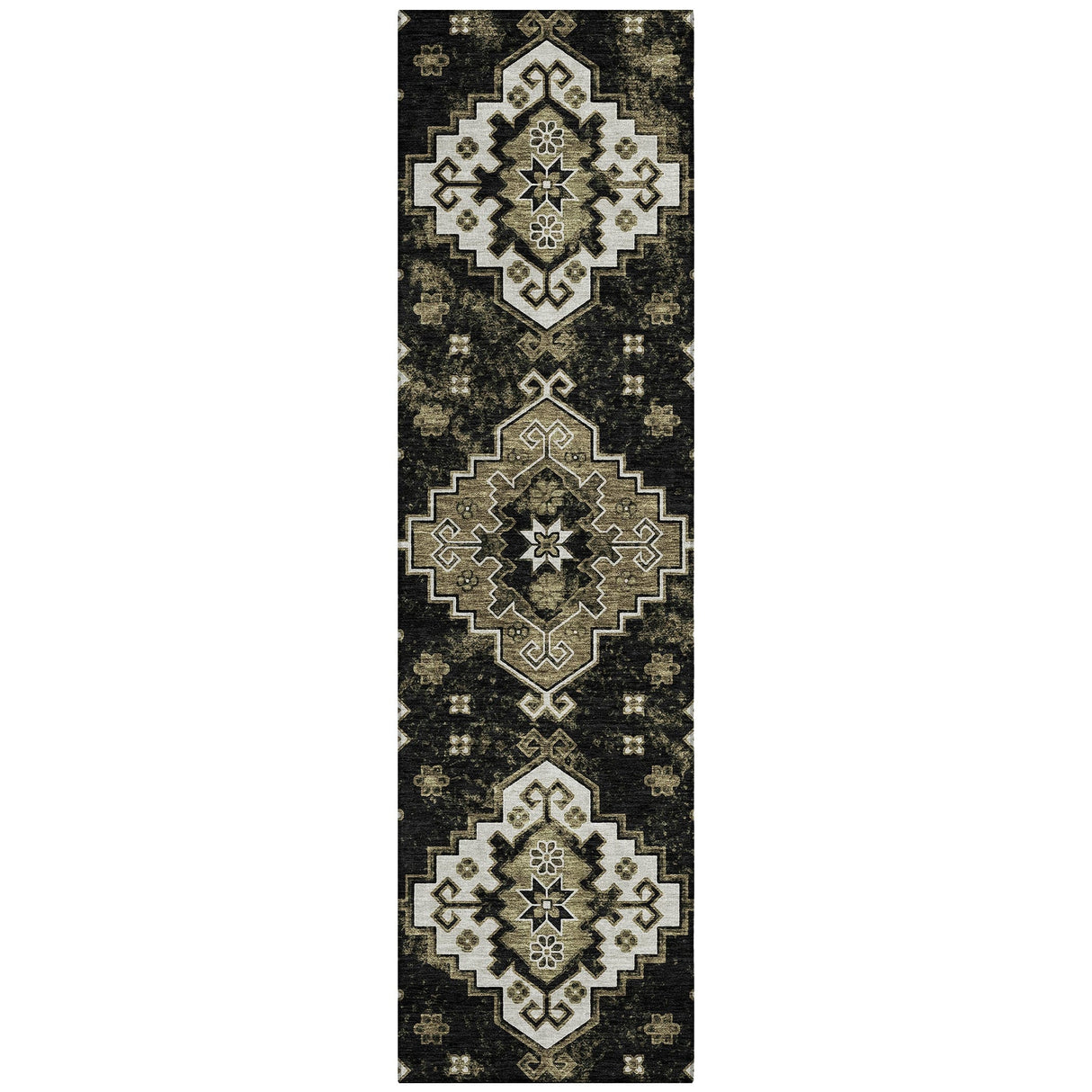 Machine Washable Indoor/ Outdoor Chantille Boho Tribal Rug