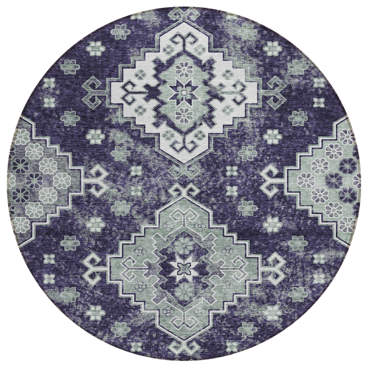 Machine Washable Indoor/ Outdoor Chantille Boho Tribal Rug