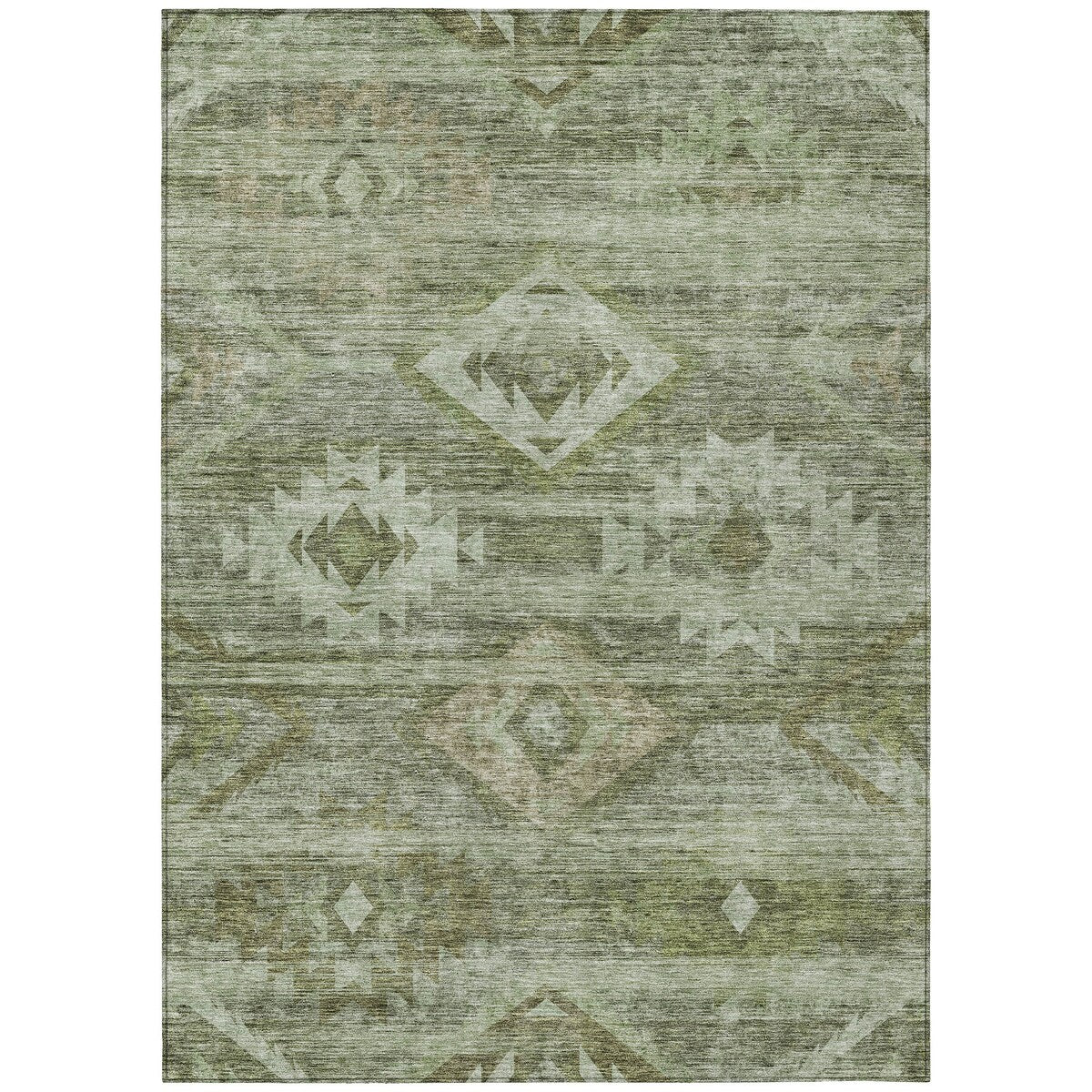 Machine Washable Indoor/ Outdoor Chantille Boho Tribal Rug