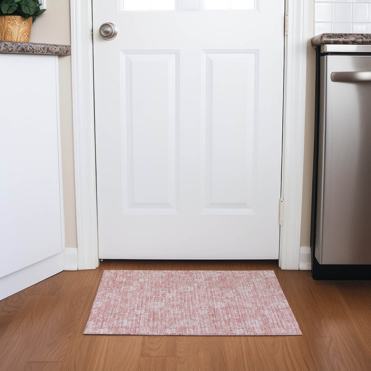 Machine Washable Indoor/ Outdoor Chantille Casual Floral Farmhouse Rug