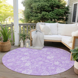 Machine Washable Indoor/ Outdoor Chantille Casual Floral Farmhouse Rug
