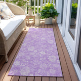 Machine Washable Indoor/ Outdoor Chantille Casual Floral Farmhouse Rug