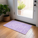 Machine Washable Indoor/ Outdoor Chantille Casual Floral Farmhouse Rug