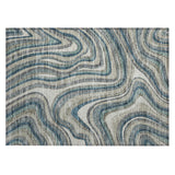 Machine Washable Indoor/ Outdoor Chantille Contemporary Abstract Rug