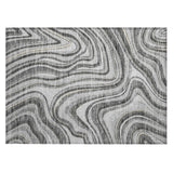 Machine Washable Indoor/ Outdoor Chantille Contemporary Abstract Rug