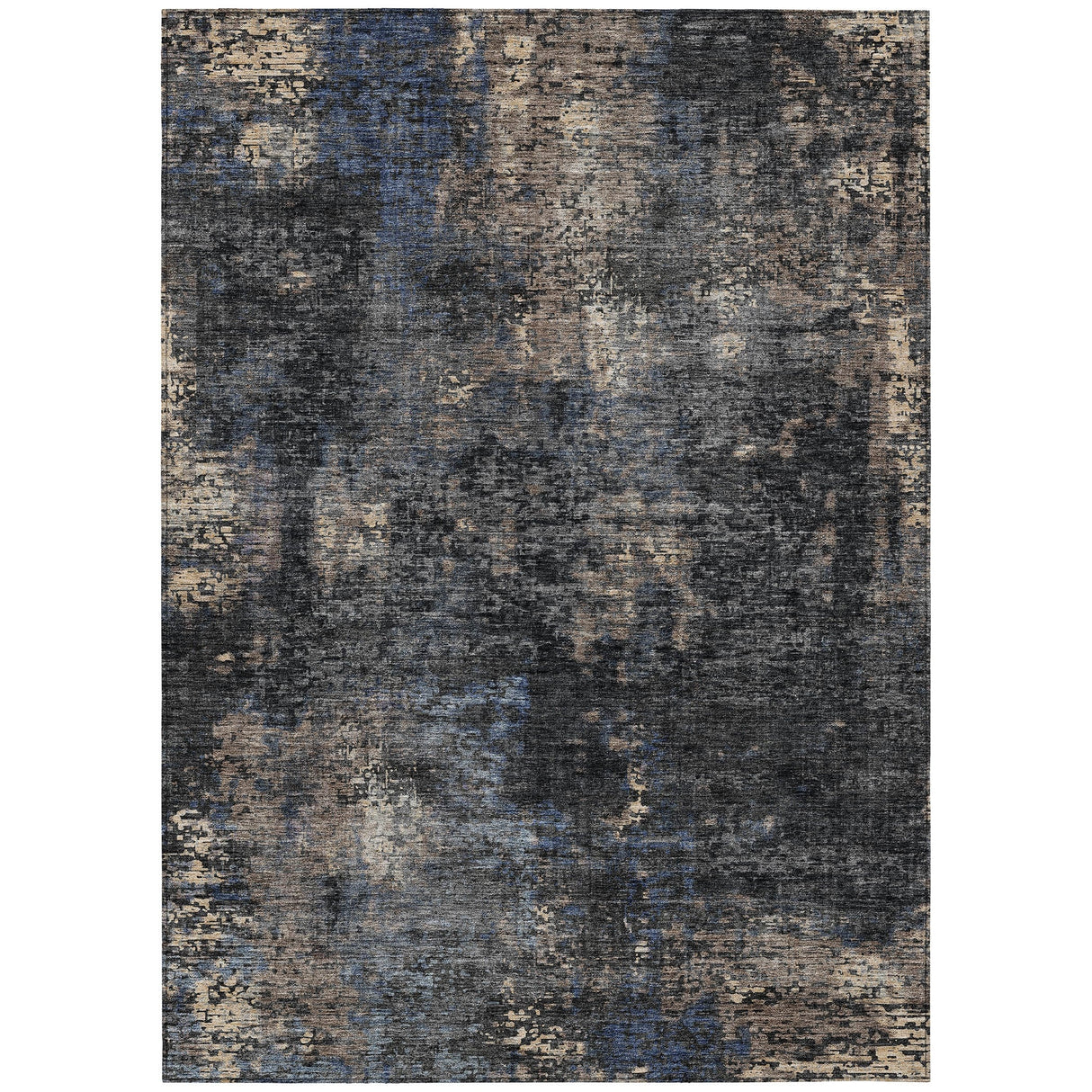 Machine Washable Indoor/ Outdoor Chantille Contemporary Abstract Rug