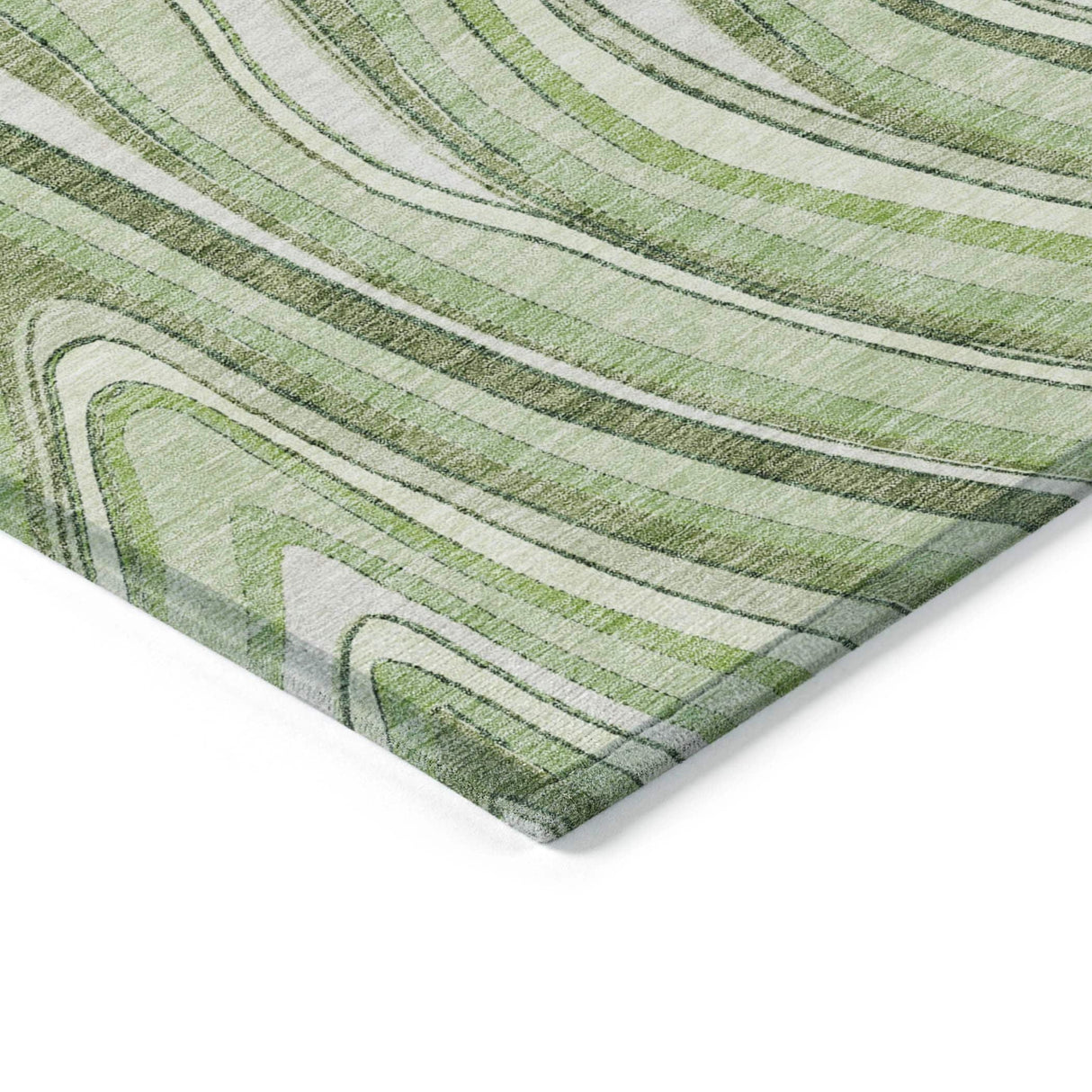 Machine Washable Indoor/ Outdoor Chantille Contemporary Abstract Rug