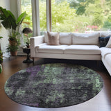 Machine Washable Indoor/ Outdoor Chantille Contemporary Abstract Rug