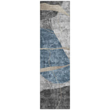 Machine Washable Indoor/ Outdoor Chantille Contemporary Abstract Rug