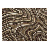 Machine Washable Indoor/ Outdoor Chantille Contemporary Abstract Rug