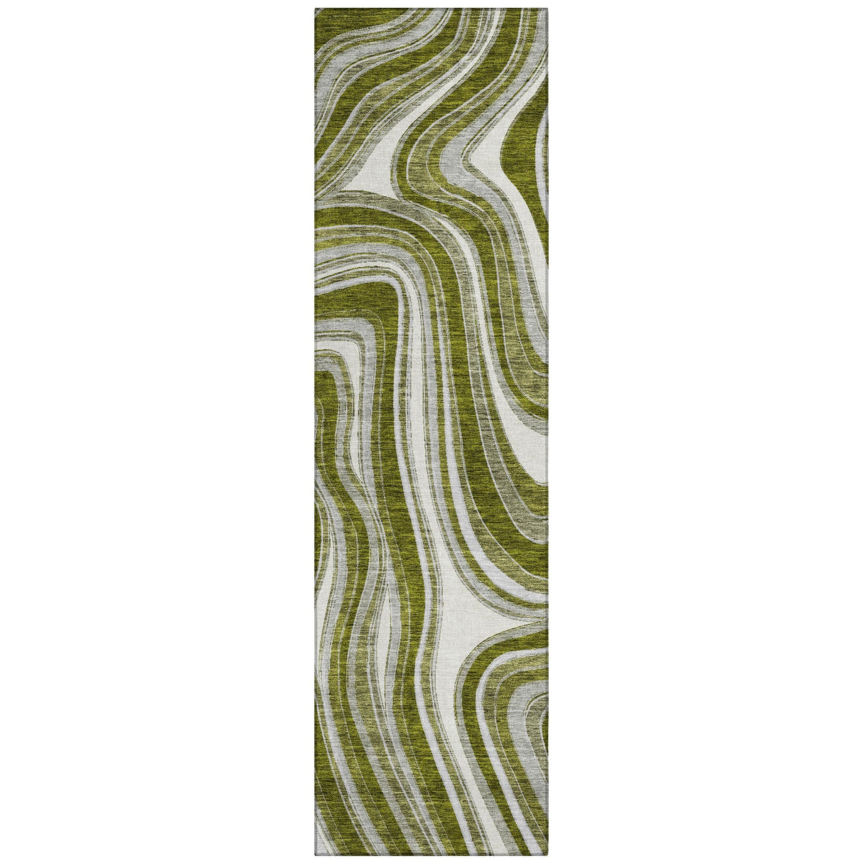 Machine Washable Indoor/ Outdoor Chantille Contemporary Abstract Rug