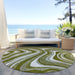 Machine Washable Indoor/ Outdoor Chantille Contemporary Abstract Rug