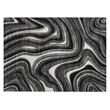 Machine Washable Indoor/ Outdoor Chantille Contemporary Abstract Rug