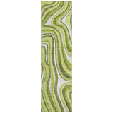 Machine Washable Indoor/ Outdoor Chantille Contemporary Abstract Rug