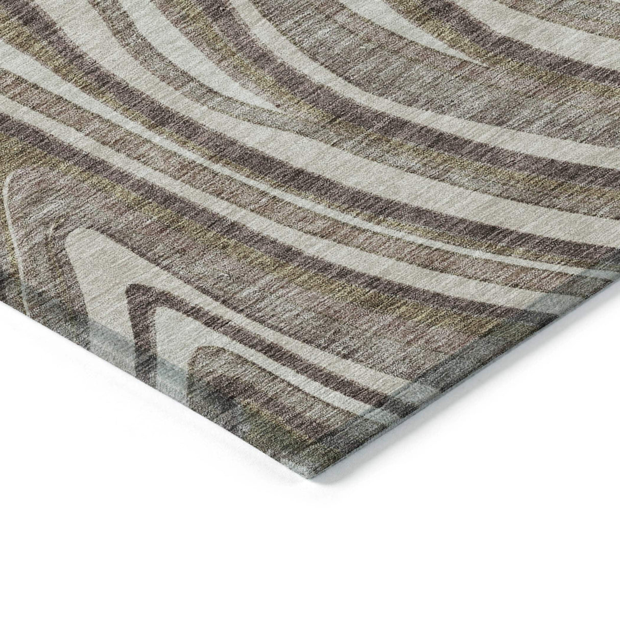 Machine Washable Indoor/ Outdoor Chantille Contemporary Abstract Rug