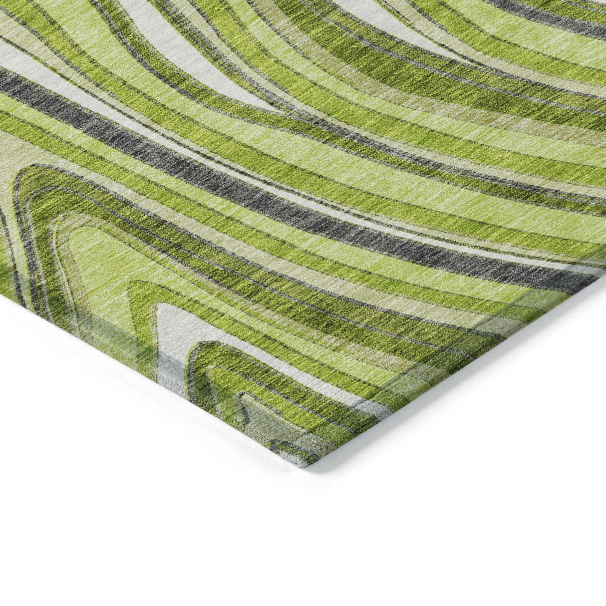 Machine Washable Indoor/ Outdoor Chantille Contemporary Abstract Rug