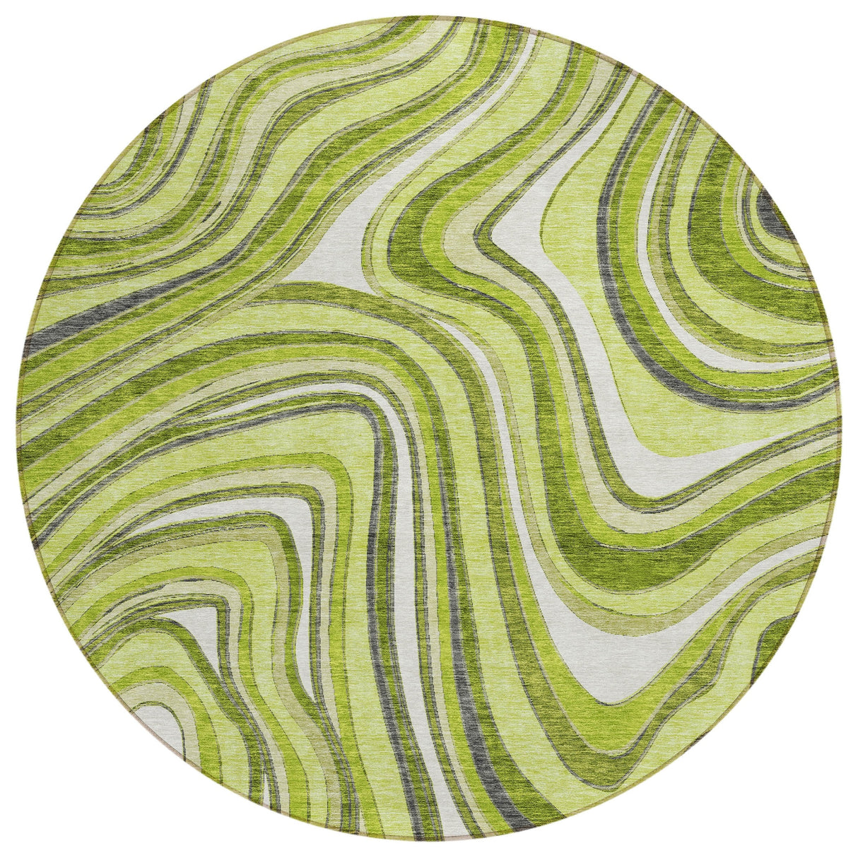 Machine Washable Indoor/ Outdoor Chantille Contemporary Abstract Rug