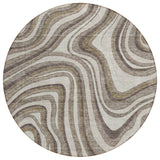 Machine Washable Indoor/ Outdoor Chantille Contemporary Abstract Rug