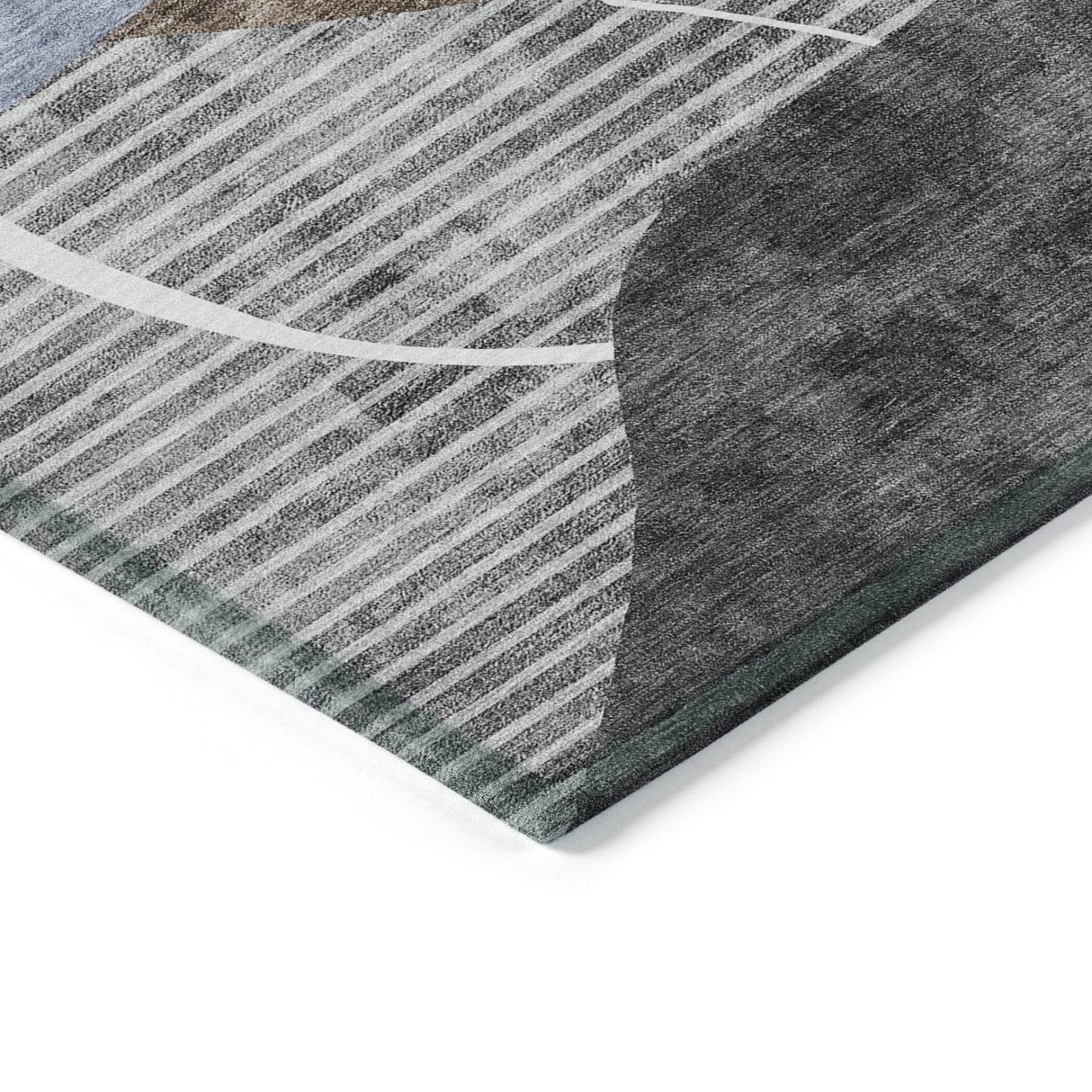Machine Washable Indoor/ Outdoor Chantille Contemporary Abstract Rug