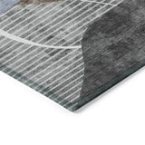 Machine Washable Indoor/ Outdoor Chantille Contemporary Abstract Rug