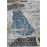 Machine Washable Indoor/ Outdoor Chantille Contemporary Abstract Rug