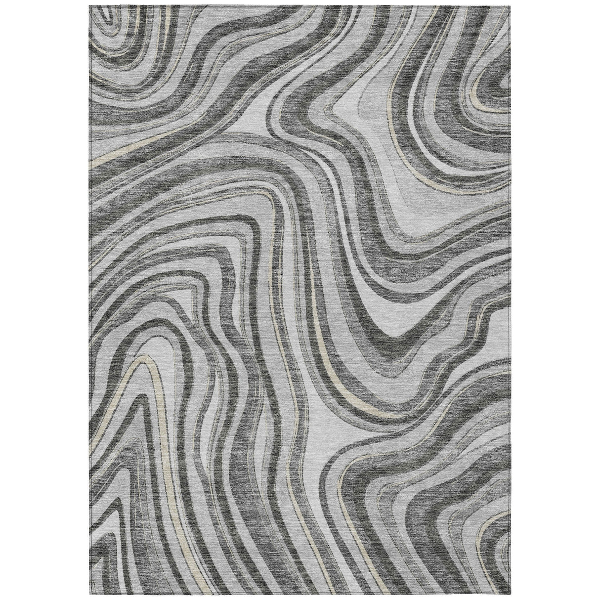 Machine Washable Indoor/ Outdoor Chantille Contemporary Abstract Rug