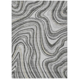 Machine Washable Indoor/ Outdoor Chantille Contemporary Abstract Rug