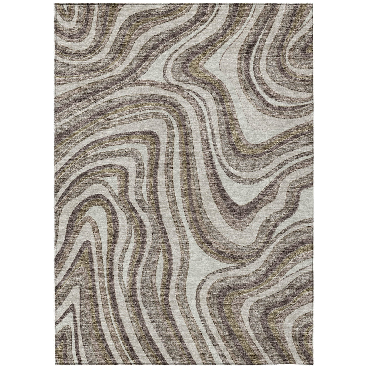 Machine Washable Indoor/ Outdoor Chantille Contemporary Abstract Rug