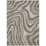 Machine Washable Indoor/ Outdoor Chantille Contemporary Abstract Rug