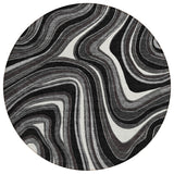 Machine Washable Indoor/ Outdoor Chantille Contemporary Abstract Rug