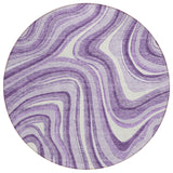 Machine Washable Indoor/ Outdoor Chantille Contemporary Abstract Rug