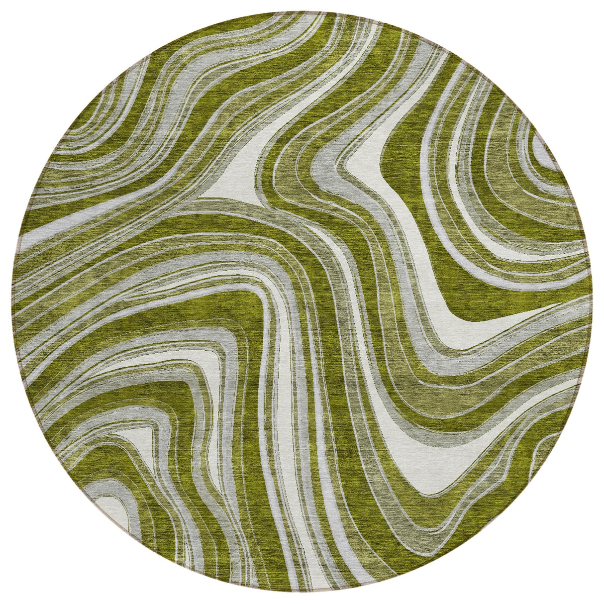 Machine Washable Indoor/ Outdoor Chantille Contemporary Abstract Rug