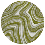 Machine Washable Indoor/ Outdoor Chantille Contemporary Abstract Rug