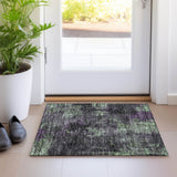 Machine Washable Indoor/ Outdoor Chantille Contemporary Abstract Rug