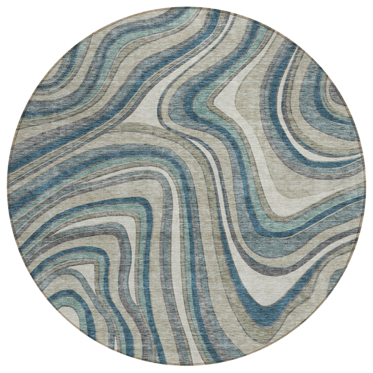 Machine Washable Indoor/ Outdoor Chantille Contemporary Abstract Rug