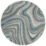 Machine Washable Indoor/ Outdoor Chantille Contemporary Abstract Rug