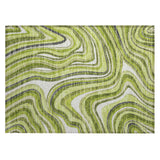 Machine Washable Indoor/ Outdoor Chantille Contemporary Abstract Rug