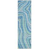 Machine Washable Indoor/ Outdoor Chantille Contemporary Abstract Rug