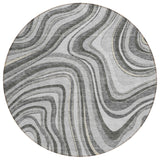 Machine Washable Indoor/ Outdoor Chantille Contemporary Abstract Rug