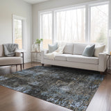 Machine Washable Indoor/ Outdoor Chantille Contemporary Abstract Rug