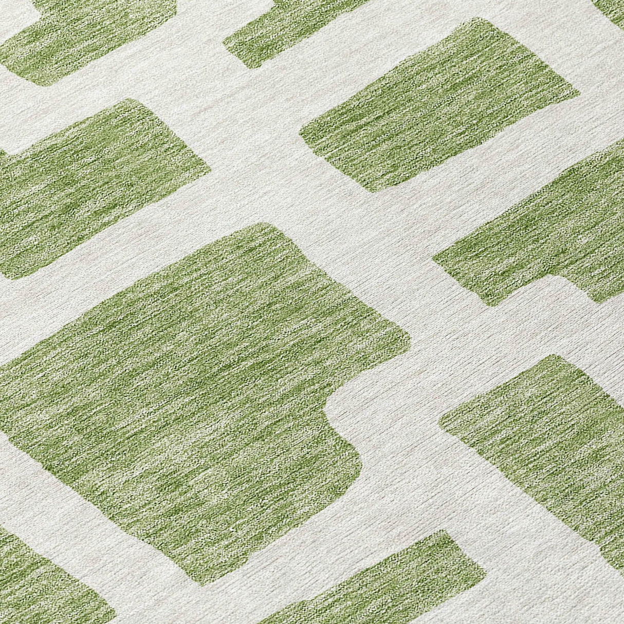 Machine Washable Indoor/ Outdoor Chantille Contemporary Geo Rug