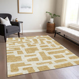 Machine Washable Indoor/ Outdoor Chantille Contemporary Geo Rug