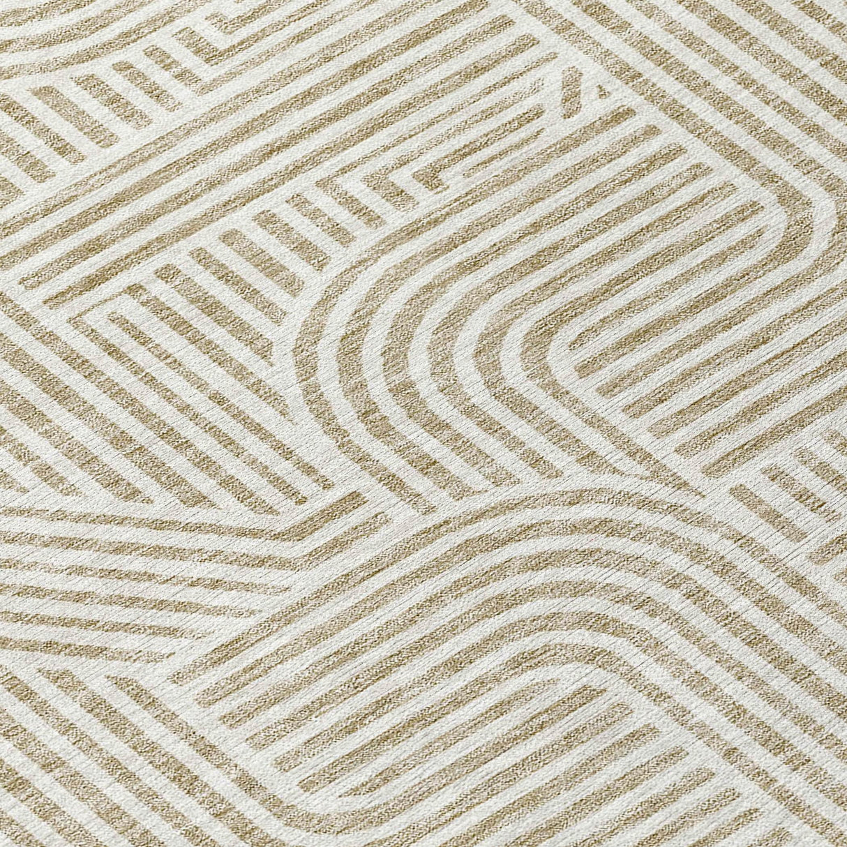Machine Washable Indoor/ Outdoor Chantille Contemporary Geo Rug