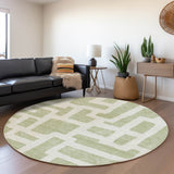 Machine Washable Indoor/ Outdoor Chantille Contemporary Geo Rug