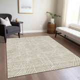 Machine Washable Indoor/ Outdoor Chantille Contemporary Geo Rug