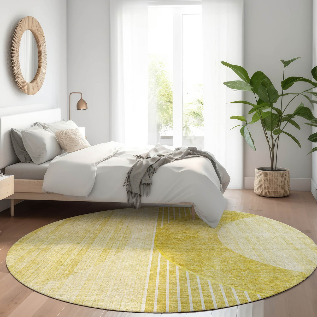 Machine Washable Indoor/ Outdoor Chantille Contemporary Geo Rug