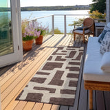 Machine Washable Indoor/ Outdoor Chantille Contemporary Geo Rug
